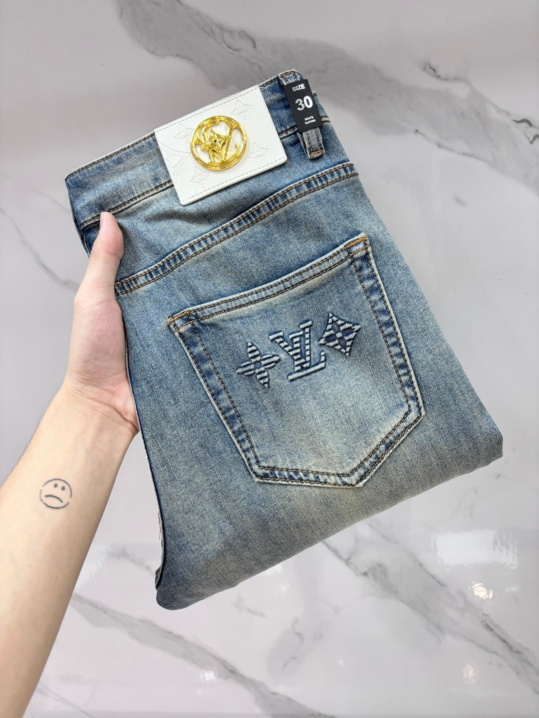 루이 비통 데님 팬츠 015