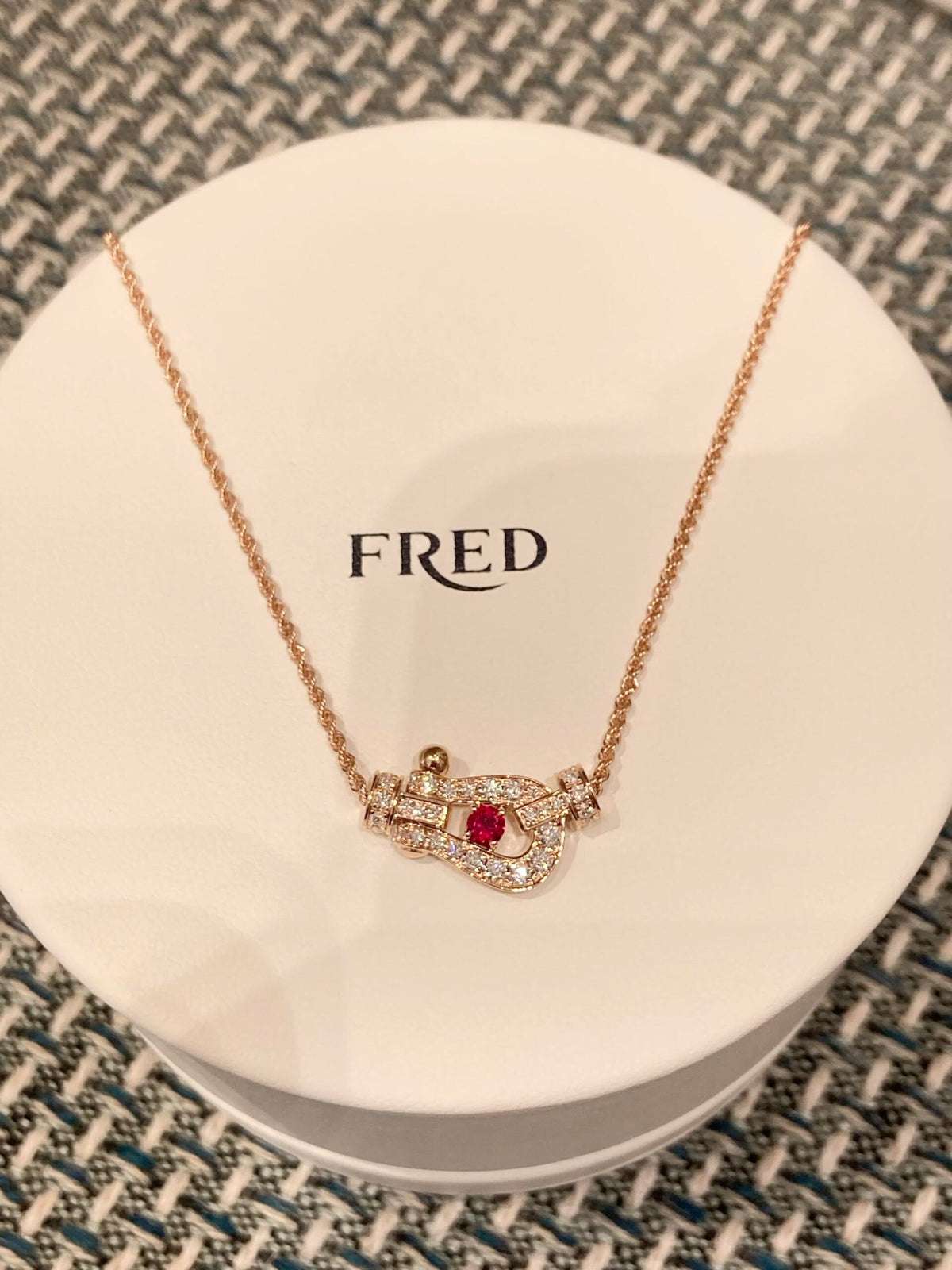 FRED 7월 탄생석 루비❤️｜FORCE 10 시리즈 목걸이