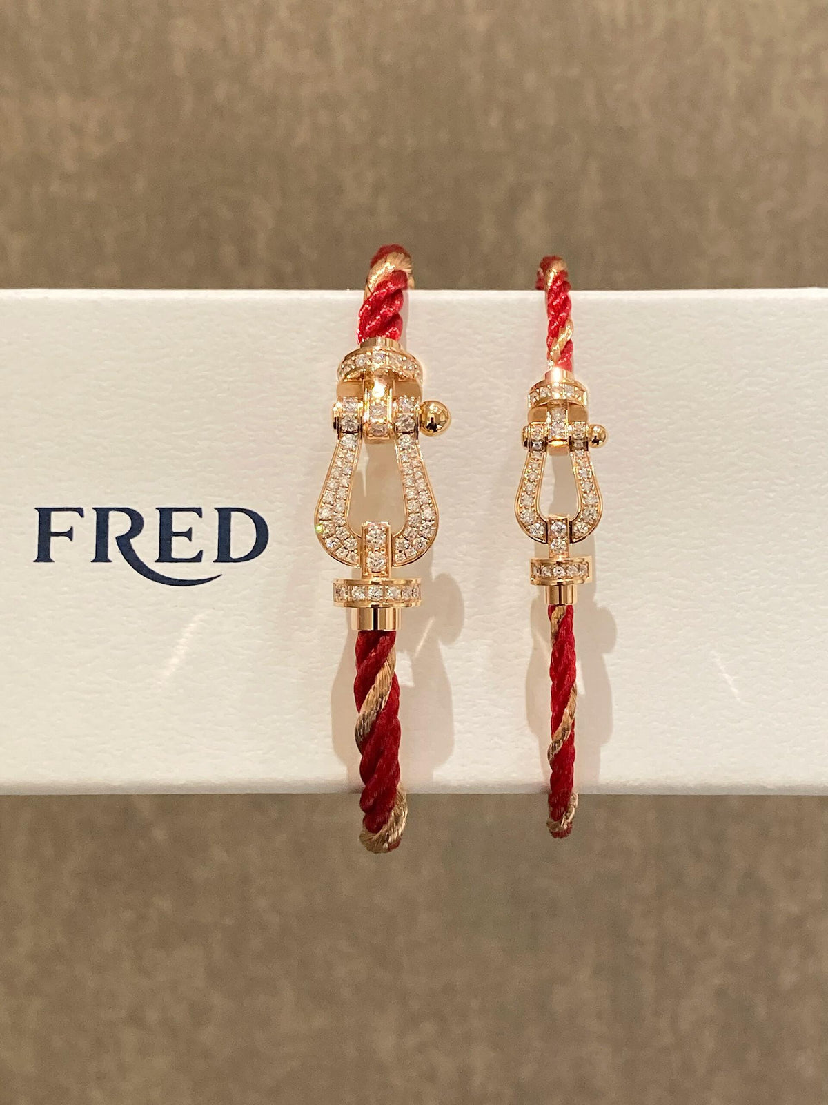 FRED ❤️나라와 함께하는 축하❗️차이니즈 레드❗️❤️포스 10 시리즈 레드 골드 로프
