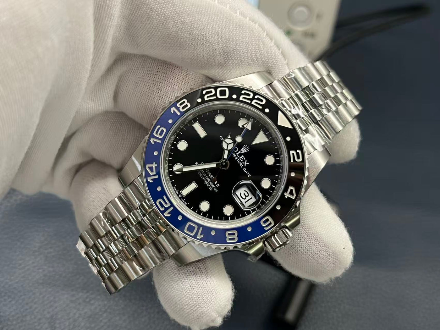 롤렉스 GMT 마스터 II 블랙 블루 워치 25